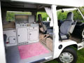 BulliHoliday Campingmobil mieten Lissy - Küche und Fahrerkabine