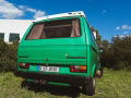 BulliHoliday VW Camper mieten Perle - Heckansicht